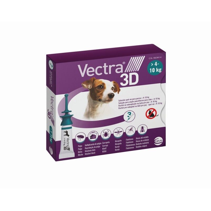 Pipette for Dogs Ceva 3D S 4-10 kg 3 Units