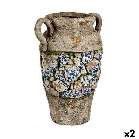 Decorative Garden Figure Vase Polyresin 21 x 34,5 x 28 cm (2 Units)