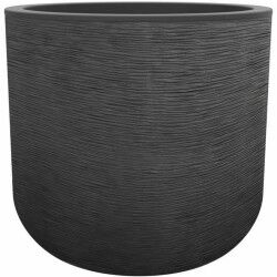 Vaso EDA Grigio Grigio scuro Plastica Rotondo Rotonda Moderno Ø 50 cm