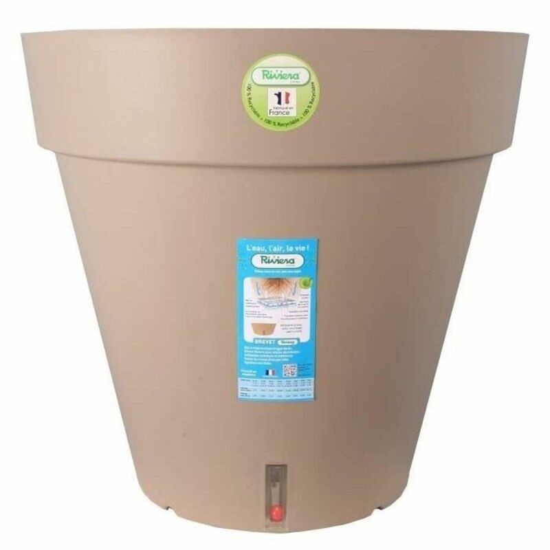 Plant pot Riviera Brown Taupe polypropylene Plastic Circular Ball Ø 50 cm