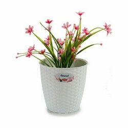 Planter Stefanplast White Plastic 19 x 17,5 x 19 cm (12 Units)