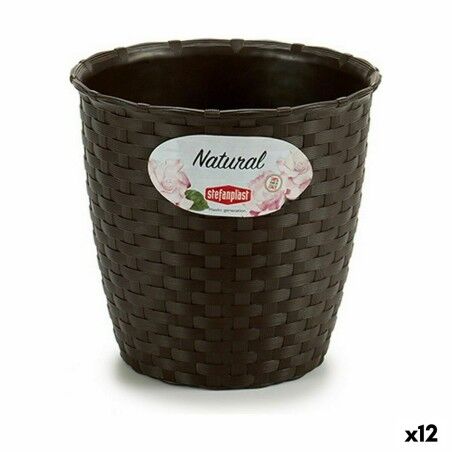 Vaso Stefanplast Plastica 14 x 13 x 14 cm (12 Unità)