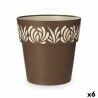 Vaso Autoirrigante Stefanplast Gaia Marrone Plastica 29 x 29 x 29 cm (6 Unità)