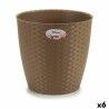 Vaso Stefanplast Marrone Plastica 29 x 27 x 29 cm (6 Unità)