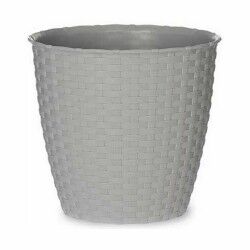 Vaso Stefanplast Grigio Plastica 19 x 17,5 x 19 cm (12 Unità)