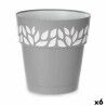 Vaso Autoirrigante Stefanplast Cloe Grigio Plastica 29 x 29 x 29 cm (6 Unità)