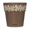 Self-watering flowerpot Stefanplast Gaia Brown Plastic 15 x 15 x 15 cm (12 Units)