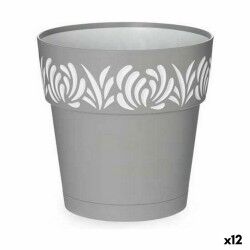 Vaso Autoirrigante Stefanplast Gaia Grigio Plastica 19 x 19 x 19 cm (12 Unità)