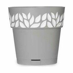 Self-watering flowerpot Stefanplast Cloe Grey Plastic 19 x 19 x 19 cm (12 Units)