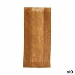 Set di Sacchetti Riutilizzabili per Alimenti Compostabile 12 x 27 cm Cellulosa (10 Unità)