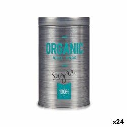 Portazucchero Organic Grigio Latta 10,4 x 18,2 x 10,4 cm Zucchero (24 Unità)