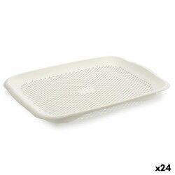 Scolapiatti Bianco Plastica 27 x 3 x 36,3 cm (24 Unità)