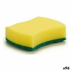 Spugna Giallo Verde Fibra sintetica 10 x 3 x 7,5 cm (96 Unità)