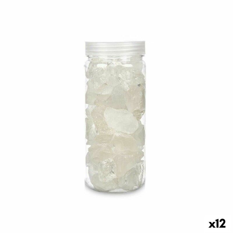 Pietre Decorative 600 g Quarzo Bianco (12 Unità)