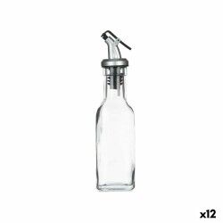 Oliera Trasparente Vetro Acciaio 180 ml (12 Unità)