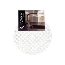 Non-slip Mat Transparent Plastic 29 x 0,1 x 29 cm Sink (12 Units)