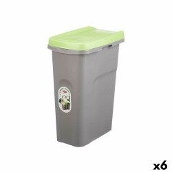 Cestino Stefanplast Verde Grigio Plastica 25 L (6 Unità)