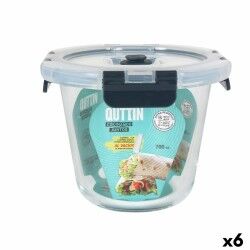 Porta pranzo Ermetico Quttin Valvola termoionica 700 ml 14 x 14 x 11 cm (6 Unità)