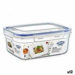 Hermetic Lunch Box Dem Rectangular 800 ml 17 x 13 x 8 cm (12 Units)