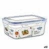 Hermetic Lunch Box Dem Rectangular 800 ml 17 x 13 x 8 cm (12 Units)