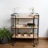 Serving trolley Vinthera Moa Black Steel 75 x 45 x 85 cm