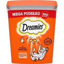 Spuntino per Cat Dreamies Mega 2 x 350 g Pollo Formaggio 350 g