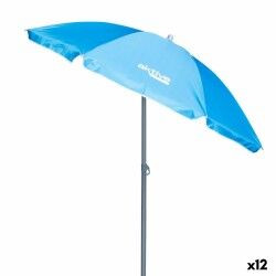 Ombrellone Aktive UV50 Ø 180 cm Azzurro Poliestere Alluminio 180 x 187,5 x 180 cm (12 Unità)