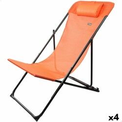 Reclining lounder Aktive Orange 53 x 87 x 78 cm (4 Units)