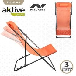 Reclining lounder Aktive Orange 53 x 87 x 78 cm (4 Units)