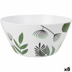 Salad Bowl La Mediterránea Flora Melamin 25,5 x 12 cm (8 Units)