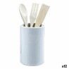 Pot for Kitchen Utensils Azahar Wood 4 Pieces (12 Units)