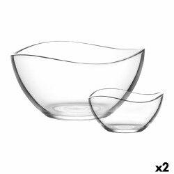 Salad Bowl LAV 1226 Crystal 310 ml 1,88 L Salad Bowl 7 Pieces (2 Units)