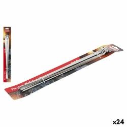 Set di Spiedini per Barbecue Algon Metallo 6 Pezzi (24 Unità) (33 cm x 6 mm)