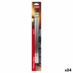 Barbecue Skewer Set Algon Metal 6 Pieces (24 Units) (33 cm x 4 mm)