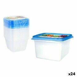 Set di 9 scatole porta pranzo Privilege 49792 550 ml 12 x 12 x 7,5 cm (24 Unità)