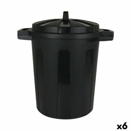 Rubbish Bin Dem Black 45 x 35 x 48 cm (6 Units)