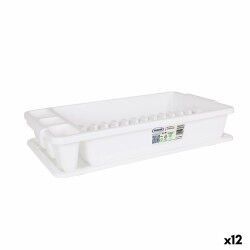 Scolapiatti da Lavandino Tontarelli Scola Plastica Bianco 45 x 26 x 8,5 cm (12 Unità)