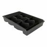 Vassoio Portaposate Tontarelli Bella plus Nero 43,6 x 28,7 x 7,13 cm (6 Unità)