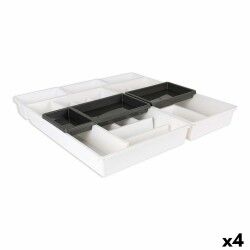 Cutlery Organiser Tontarelli Bella White 7 Pieces 49,5 x 49,2 x 6,7 cm (4 Units)