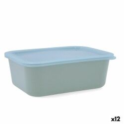 Portapranzo Rettangolare con Coperchio Quid Inspira 1,34 L Verde Plastica (12 Unità)