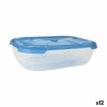 Set di scatole porta pranzo Tontarelli Nuvola 1,15 L Azzurro Rettangolare 3 Pezzi (12 Unità)