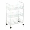 Vegetable trolley Confortime White Metal 3 Shelves 40 x 26 x 62 cm (6 Units)