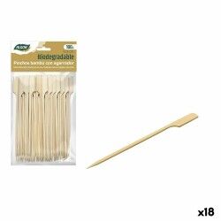 Set di Spiedini per Barbecue Algon Bambù 100 Pezzi 13,5 cm (18 Unità)