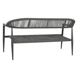 Divano da Giardino Home ESPRIT Alluminio 131 x 55 x 76 cm