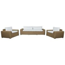 Divano e Tavolo Home ESPRIT Cristallo rattan sintetico 248 x 85 x 80 cm