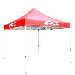 Tenda OCC Motorsport OCCCARP02 Racing Rosso Poliestere 420D Oxford 3 x 3 m