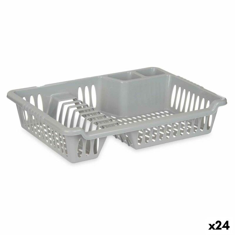 Drainer Silver 40 x 8 x 29,5 cm (24 Units)