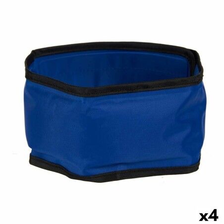 Collare per Cani Azzurro Nero PVC Gel 8 x 1 x 66 cm Refrigerante (4 Unità)