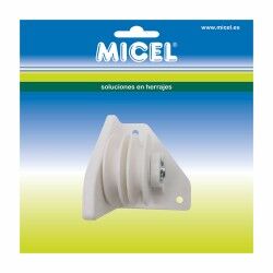 Carrucola per pergola Micel TLD20 Nylon 7,3 x 7,3 x 8 cm Laterale Bianco