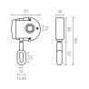 Mechanism for roll-out awning Micel TLD05 White 7,7 x 3,5 x 13,5 cm Manual 1:7